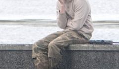 Samuel Barlow at Westerloch Drive shortly before being arrested - Photo: Austin Taylor