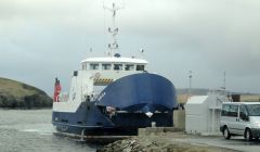 The Bigga ferry at Gutcher.