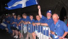 Team Shetland supporters at the Isle of Wight four years ago.