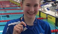 Lauren Sandison with her bronze medal