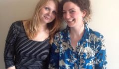 Gabby Cluness (right) and her friend Angela Ireland are setting up a cafe in Glasgow's south side to help asylum seekers to integrate.