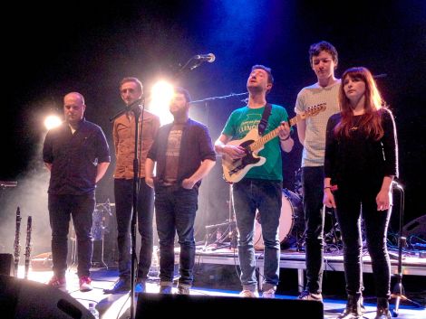 The wine glasses were shuddering - Admiral Fallow at Mareel on Saturday night - Photos: Chris Brown