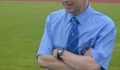 Shetland football manager Niall Bristow.