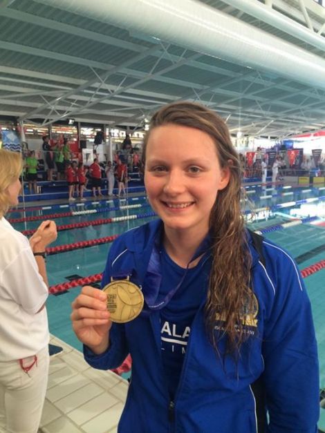 Andrea Strachan now has two golds and two silvers to add to her collection.