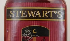 All that's left in Shetland of Stewart's Fine Old Demerara Rum - a few half bottles.