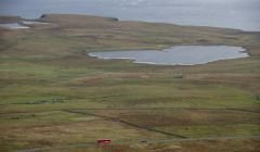 A photo of Loch of Clumlie taken from Scousburgh Hill by Mike Pennington.