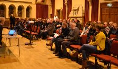 Over 60 people attended the official launch of Wir Shetland on Wednesday night. Photo: Shetnews