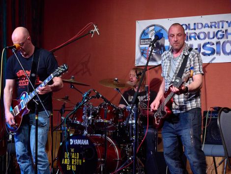 The Dirty Lemons performing at Islesburgh as part of yesterday's Solidarity Through Music fundraiser. Photo: Chris Brown