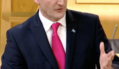 Tavish Scott speaking in parliament on Tuesday.