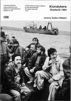 Only 150 copies of Jeremy Sutton-Hibbert's book have been published by Café Royal.