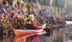 Shetland Canoe Club member Wendy Nicol has been recognised for her efforts over the past 10 years. Photo Angus Nicol