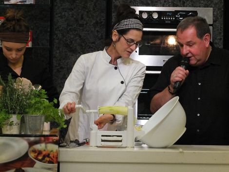 Raw food chef Heather Moncrieff's courgetti. Photo: Elizabeth Atia