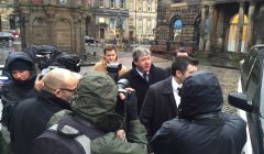 Alistair Carmichael arriving at the hearing in Edinburgh on Monday. Photo: Michael MacLeod
