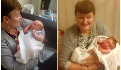 Joyce Reid's poem was inspired by her new grandchildren Euan (left) and Evie (right), born within three weeks of each other.