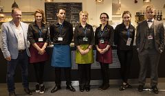 From left to right: John Wood, Lauren White, Gonzalo Medina, Caroline Wood, Julie Moncrieff, Tamar Moncrieff and Grant Wood.