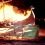 The burning of the Junior Up Helly Aa galley in 1959.