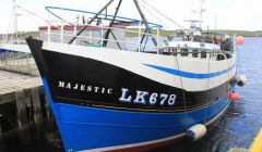 The Majestic creel boat is now sinking off Yell after taking in water on Thursday morning. Photo Ian Leask