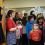 There was a large queue waiting as Sharon Deyell cut the ribbon to officially open this year's Swapshop.