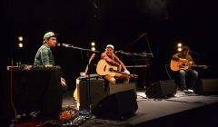 Johnny Lynch (aka Pictish Trail), James Yorkston and Dan Willson (aka Withered Hand) offered much jocularity at Mareel on Wednesday night.