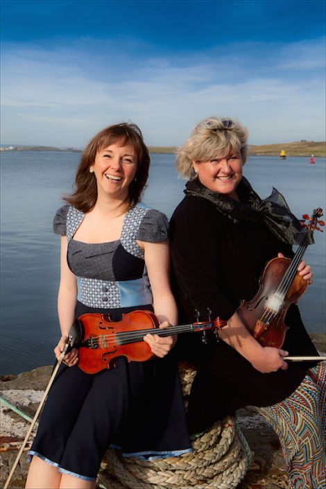 Fiddle Frenzy curators Claire White and Eunice Henderson - Photo: Shetland Arts