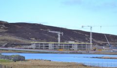 The new AHS taking shape at lower Staney Hill. Photo: Shetnews/Neil Riddell