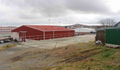 The old Judane knitwear factory site, where flats are to be built for hotel staff. Photo: Shetnews/Chris Cope