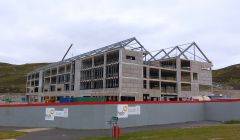 The Anderson High School construction site this week - Photo: Chris Cope/ShetNews