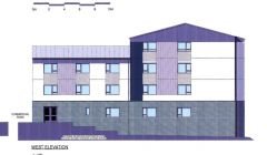 An architect's image of the planned student accommodation.