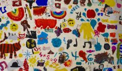 Now of the works of "art" created by Shetland school pupils for the Bonhoga exhibition.