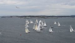 This year's Shetland Race got underway in Bergen on Wednesday morning. Photo: Karen Andersson