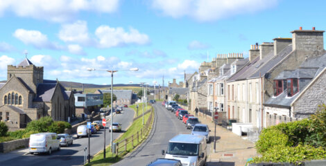 The Upper and Lower Hillhead are among around 30 roads set to be "microsurfaced". Photo: Neil Riddell/Shetnews