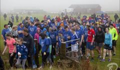With 465 competitors taking part, there was an inevitable bottleneck at the gate. Photo: Dale Smith