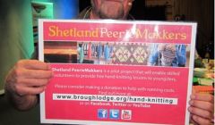 Brough Lodge patron and renowned Shetland fiddler Aly Bain at Mareel last week.