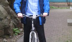 Ready for Thursday's Car Free Day: SIC transport officer Peter Mogridge.