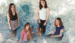 The artwork for Oracdian quartet Fara's debut album 'Cross the Line'. They play Mareel on Thursday night as part of the launch tour.