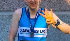 Danny Sandison after completing four half marathons.