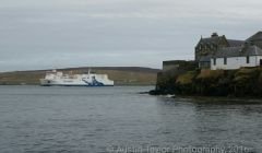 The NorthLink ferry Hjaltland arriving in Lerwick - Photo: Austin Taylor