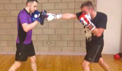 Adam Tait (left) is holding boxing classes in the Clickimin.