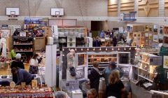 Punters begin flocking to the Shetland Craft Fair on Saturday morning. Photo: Chris Cope/ShetNews