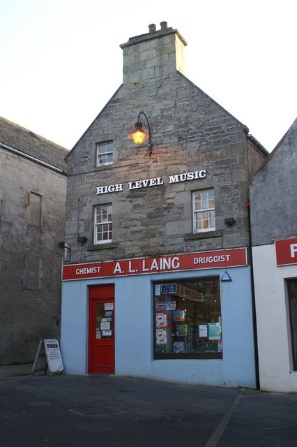 The existing A.L. Laing building at Lerwick's Market Cross.