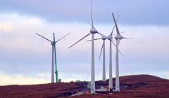 All five turbines of the community owned wind farm at Cullivoe have been erected - Photo: NYDC