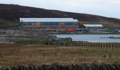 The new Anderson High School and halls at the Lower Staney Hill - Photos: Hans J Marter/Shetland News