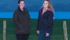 Kirsty and Aimee Budge of Bigton Farm.