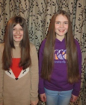Lori and Faye will donate their hair to the Little Princess Trust.