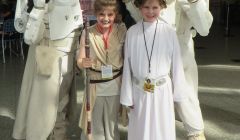 Star Wars fans Faye Anderson and Lori Sutherland.