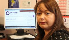 Shetland Rape Crisis worker Linda Gray.