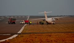 The Dornier 328 departed the runway at 3.25pm - Photo: Ronnie Robertson