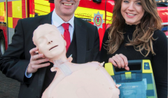 Law firm founder Brian Inkster and trainee solicitor Evonne Morrison aim to raise thousands for the British Heart Foundation Scotland.