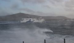 Stormy seas have disrupted the ferry timetable. Photo: Shetland News/Neil Riddell