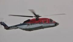 A Sikorsky S92 helicopter back in service at Sumburgh on Tuesday. Photo: Ronnie Robertson